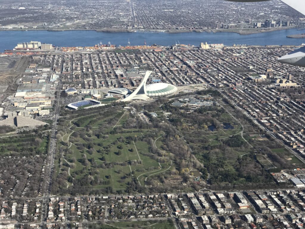 Aerial view of Montreal